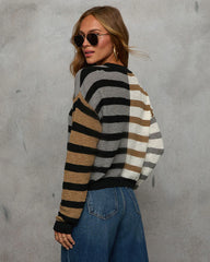 Nomad Dreams Contrast Striped Sweater