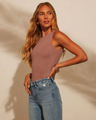 Beckham Crew Neck Sleeveless Bodysuit