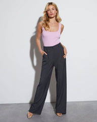 Lottie Scoop Neck Crop Tank