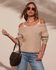 Keep Calm Off The Shoulder Sweater