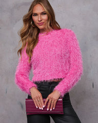Miley Fuzzy Knit Sweater