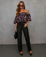 Everlyn Off The Shoulder Floral Blouse