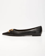 Alora Chain Pointed Flats