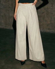 Verra Wide Leg Striped Pants