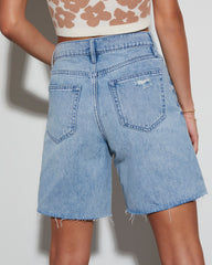Road Trip High Rise Boyfriend Denim Shorts