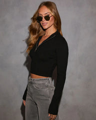 Out And About Front Zip Sweater