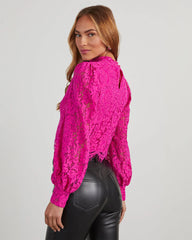 Julietta Lace Scalloped Hem Top