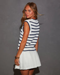 Luce Striped Sleeveless Top