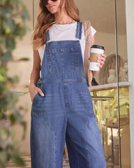 Sloane Relaxed Denim Overalls