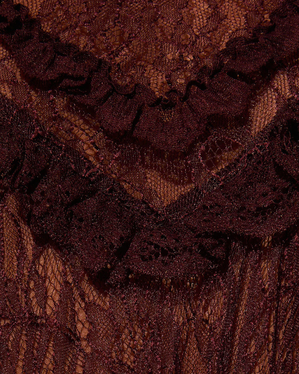 Love Letter Mock Neck Lace Blouse