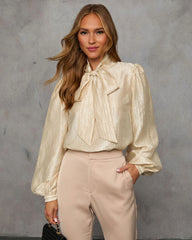 Haylen Necktie Blouse
