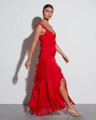 All About Love Chiffon Maxi Dress