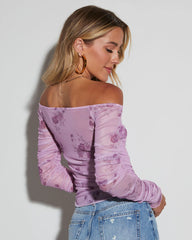 Lavender Bliss Off the Shoulder Top