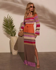 By The Sea Crochet Maxi Cover Up Dress