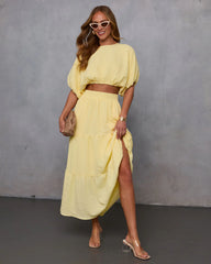 Liena Gauze Cropped Top