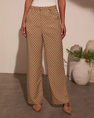 Sylvie Printed Wide Leg Trouser