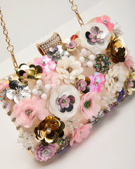 Like Wildflowers Floral Embroidered Clutch