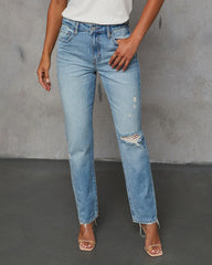 Grazie Cropped High Rise Distressed Jeans