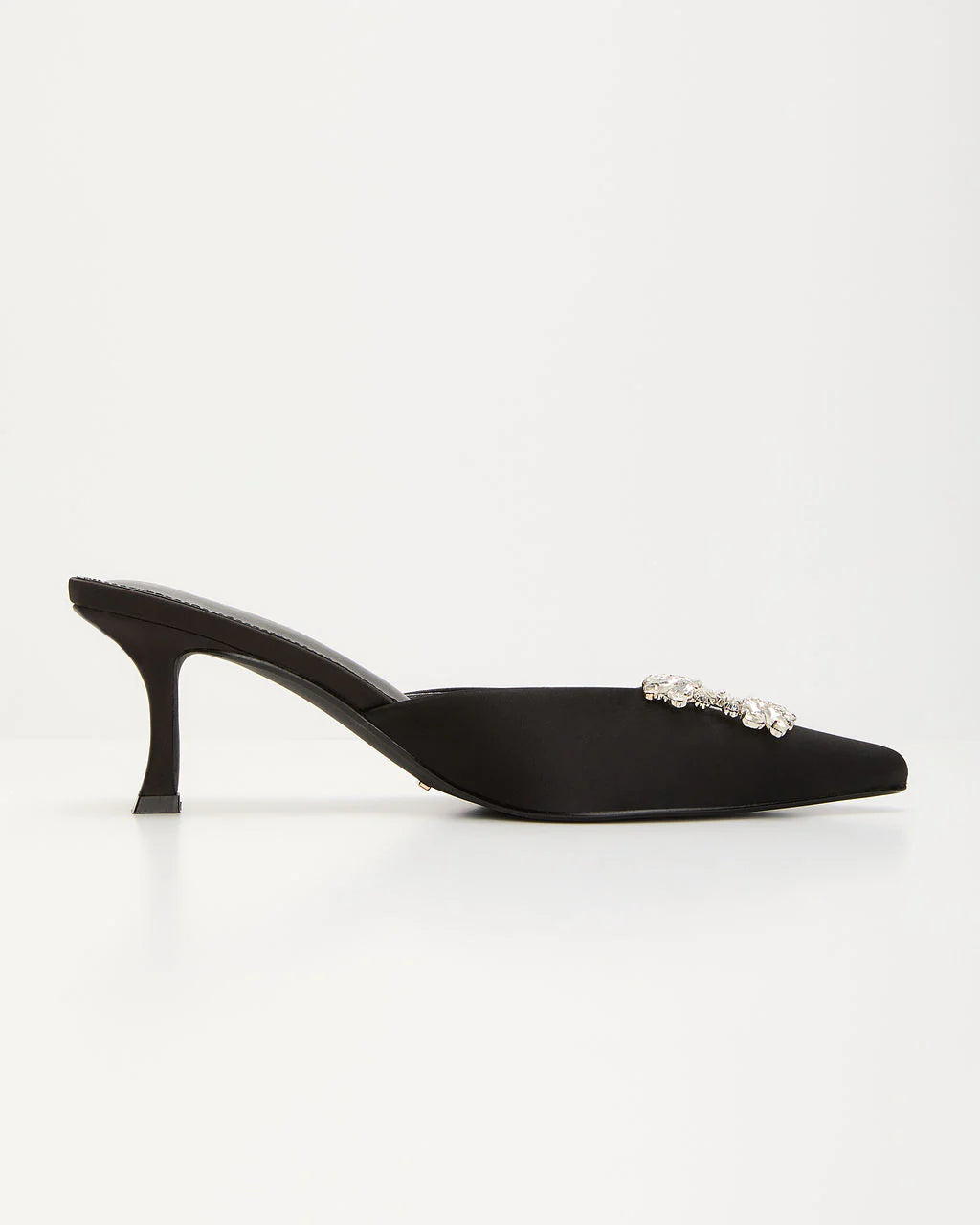 Lets Dance Rhinestone Buckle Mule