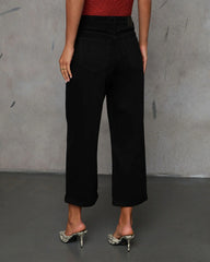 In Full High Rise Wide Leg Cropped Jeans
