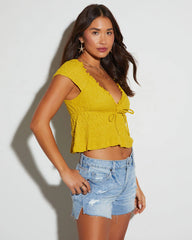 Katrina Sweetheart Short Sleeve Top