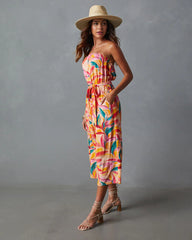 Catalina Strapless Pocketed Tie Waist Jumpsuit