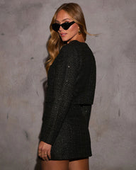 Champagne Moments Metallic Tweed Jacket
