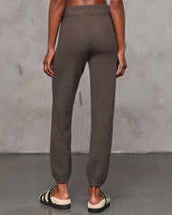 Find The Calm Textured Knit Joggers