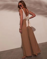 Harmony Hues Colorblock Bust Jumpsuit