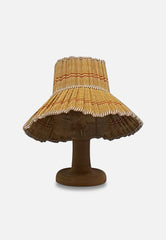 Vintage Clothing - Rare Vintage Foldable Straw Hat - Painted Bird Vintage Boutique & The Aviary - Hat