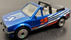 Vtg 1985 Matchbox Ford Escort Cabriolet Blue Macau 1:56 Scale #3 Pristine Cond.