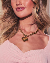 Love Unchained Chunky Heart Pendant Necklace