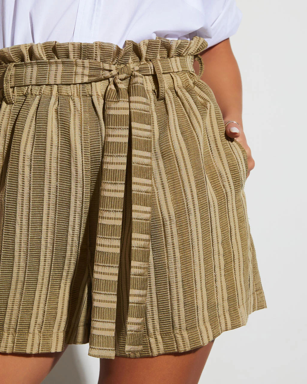 Aisha Wide Leg High Rise Shorts