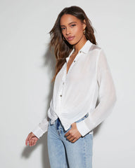 Harper Long Sleeve Button Down Top