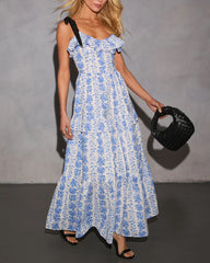 Willow Wisp Tiered Floral Maxi Dress