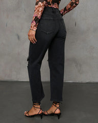 Raylene High Rise Straight Leg Denim