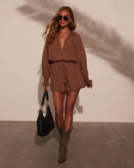 Drifter Waist Tie Romper
