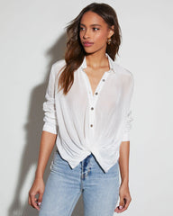 Harper Long Sleeve Button Down Top