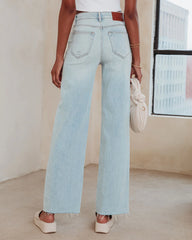 Logan High Rise Stretch Wide Leg Jeans