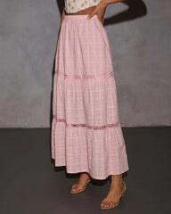 Graciela Lace Trim Maxi Skirt