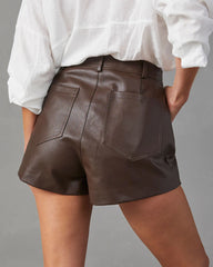 Farrow Faux Leather Skort