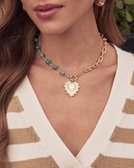 Sophia 18K Gold Plated Heart Necklace