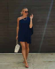 Side To Side One Shoulder Statement Dress
