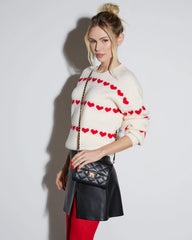 Impulse Quilted Faux Leather Crossbody Clutch