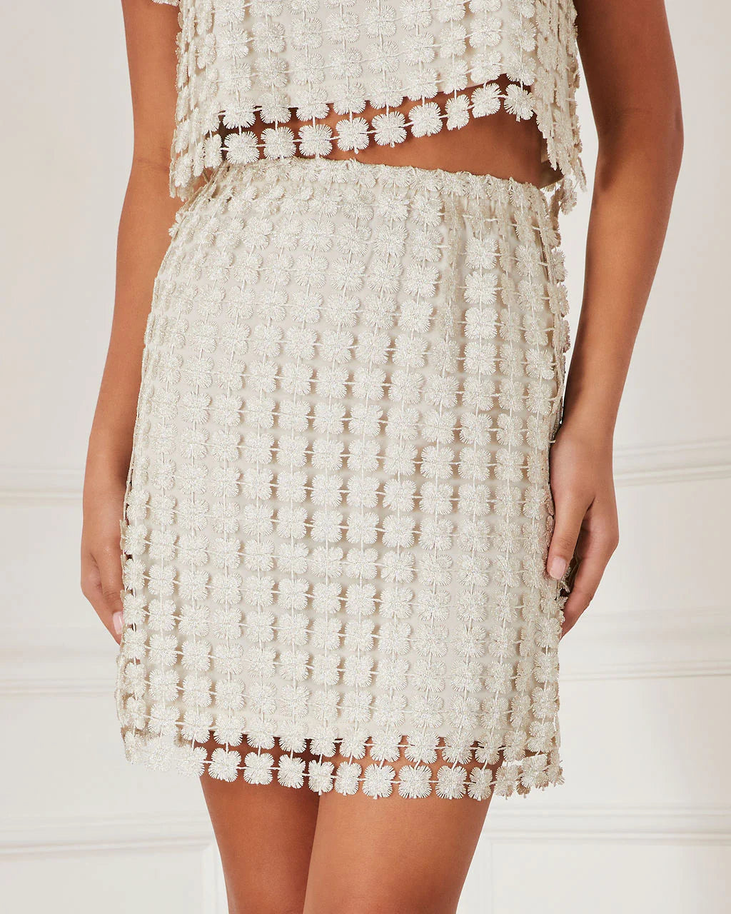 Cazzie Flower Mini Skirt