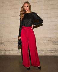 Scarlett Sequin Padded Shoulder Bodysuit