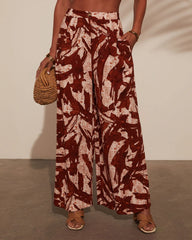 Madrid Wide Leg Printed Pants