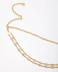 Alfred Rhinestone Chain Belt