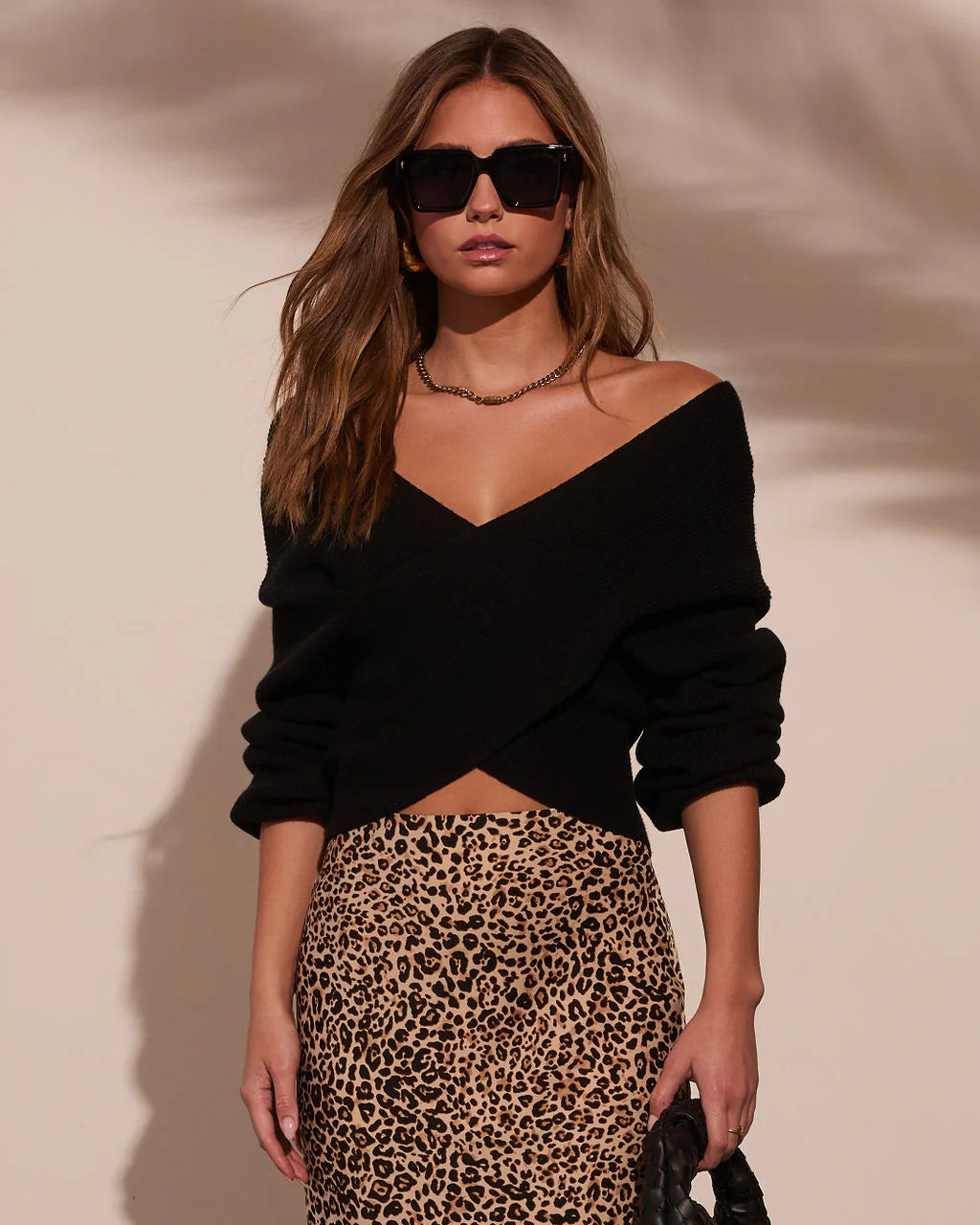 Morning Chill Criss Cross Off The Shoulder Sweater