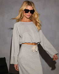 Dreamy Days Cropped Fleece Sweatshirt